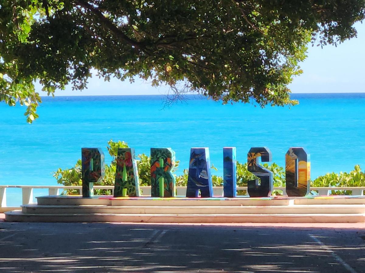 Beachfront Apartment, Quiet 4 Beds, 1 Bath, Ac, Wi-Fi, Hot Water, In Paraiso Near Los Patos Dış mekan fotoğraf